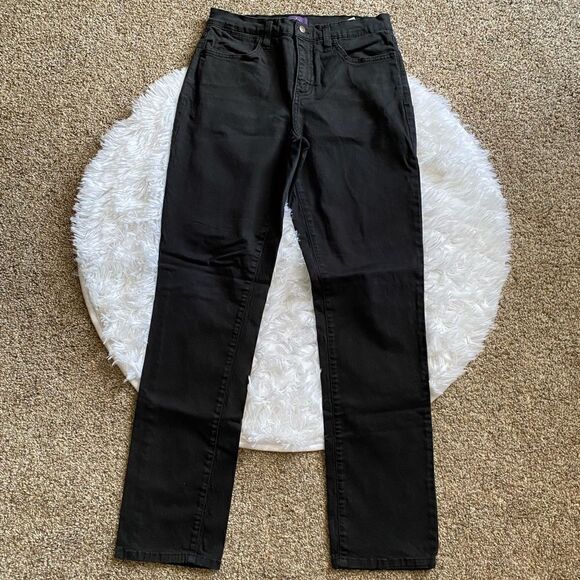 NYDJ Not Your Daughters Jeans Black Womens Size 4 Lift Tuck Technology - Picture 1 of 8